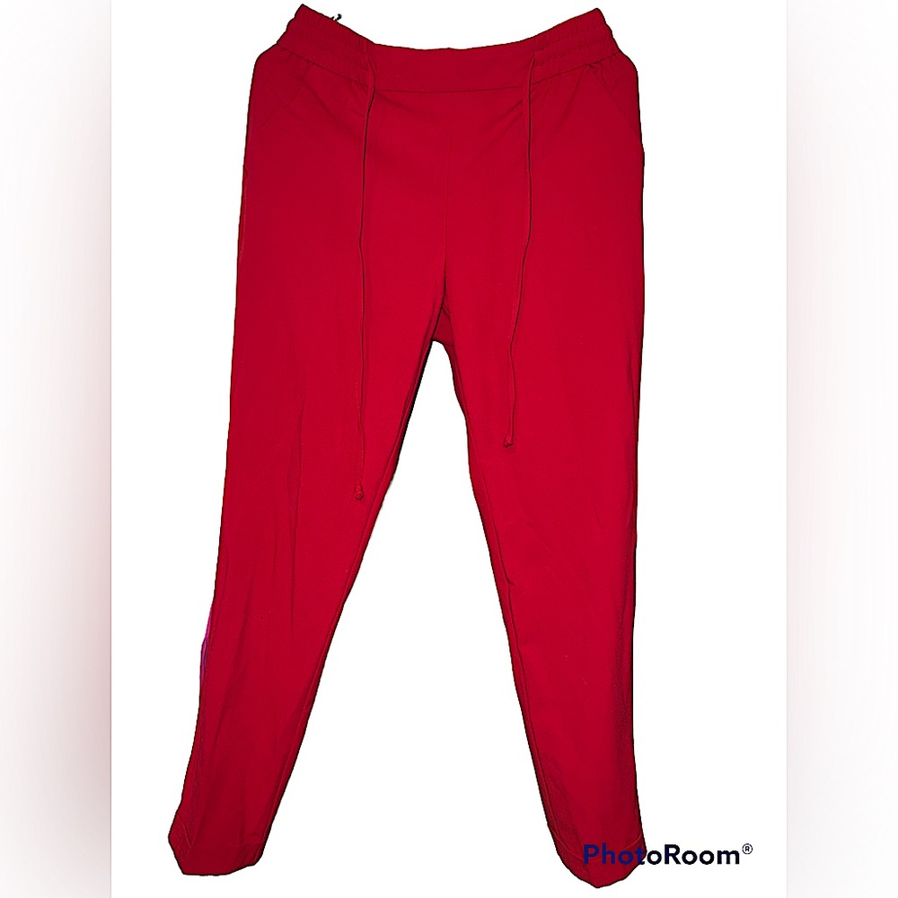 NY and company red pull on dress pants sz small